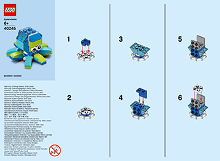 Preview for alternative construction for LEGO® Set 40245-1 - Number 1 BI 2002/ 2, 40245 V29