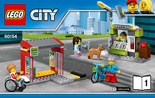 Preview for alternative construction for LEGO® Set 60154-1 - Number 1 BI 3004/80+4, 60154 1/2 V29