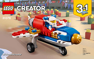 Preview for alternative construction for LEGO® Set 31076-1 - Number 2 BI 3004/40, 31076 2/3 V29