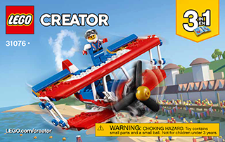 Preview for alternative construction for LEGO® Set 31076-1 - Number 4 BI 3004/56, 31076 1/3 V39