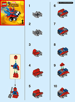 Preview for alternative construction for LEGO® Set 76089-1 - Number 1 BI 2002/2, 76089 1/3 V29