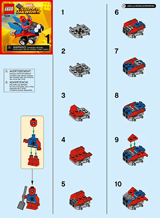Preview for alternative construction for LEGO® Set 76089-1 - Number 2 BI 2002/2, 76089 1/3 V39