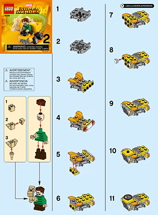 Preview for alternative construction for LEGO® Set 76089-1 - Number 4 BI 2002/2, 76089 2/3 V39