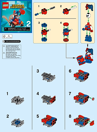 Preview for alternative construction for LEGO® Set 76092-1 - Number 4 BI 2002/2, 76092 2/3 V39