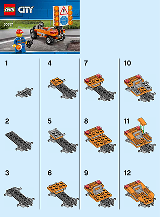 Preview for alternative construction for LEGO® Set 30357-1 - Number 1 BI 2002/ 2, 30357 V29