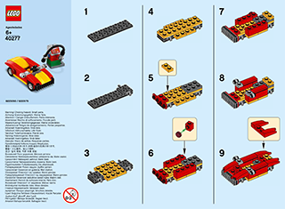 Preview for alternative construction for LEGO® Set 40277-1 - Number 2 BI 2002/2, 40277 V39