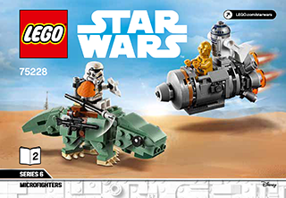 Preview for alternative construction for LEGO® Set 75228-1 - Number 3 BI 3010/40-65G, 75228 2/2 V29