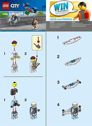 Preview for alternative construction for LEGO® Set 30362-1 - Number 2 BI 2002/ 2, 30362 V39