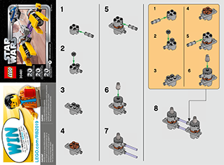Preview for alternative construction for LEGO® Set 30461-1 - Number 2 BI 2002/ 2, 30461 V39