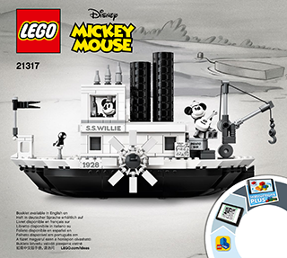 Preview for alternative construction for LEGO® Set 21317-1 - Number 1 BI 3106, 172+4/65+200G, 21317 V.29