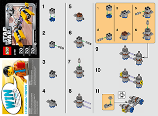 Preview for alternative construction for LEGO® Set 30461-1 - Number 4 BI 2002/ 2, 30461 V140