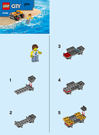 Preview for alternative construction for LEGO® Set 30369-1 - Number 1 BI 2002/ 2, 30369 V29