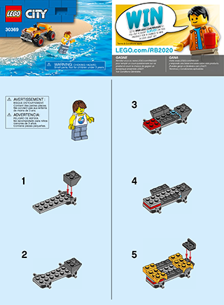 Preview for alternative construction for LEGO® Set 30369-1 - Number 2 BI 2002/ 2, 30369 V39