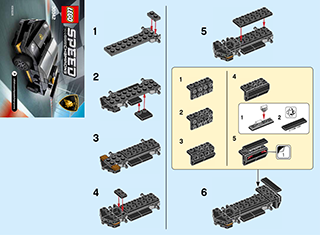 Preview for alternative construction for LEGO® Set 30342-1 - Number 1 BI 2002/ 2 - 30342 V29