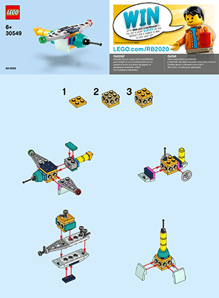 Preview for alternative construction for LEGO® Set 30549-1 - Number 2 BI 2002/ 2, 30549 V39