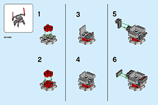 Preview for alternative construction for LEGO® Set 40374-1 - Number 2 BI 2001/ 2, 40374 2/2 V46