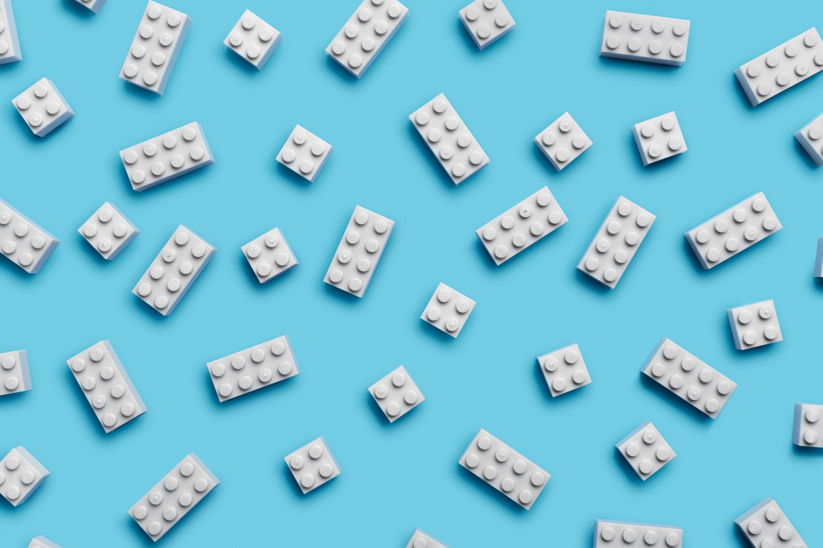 Prototype LEGO brick plastic Us -