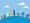 LEGO critters standing on top of a blue globe