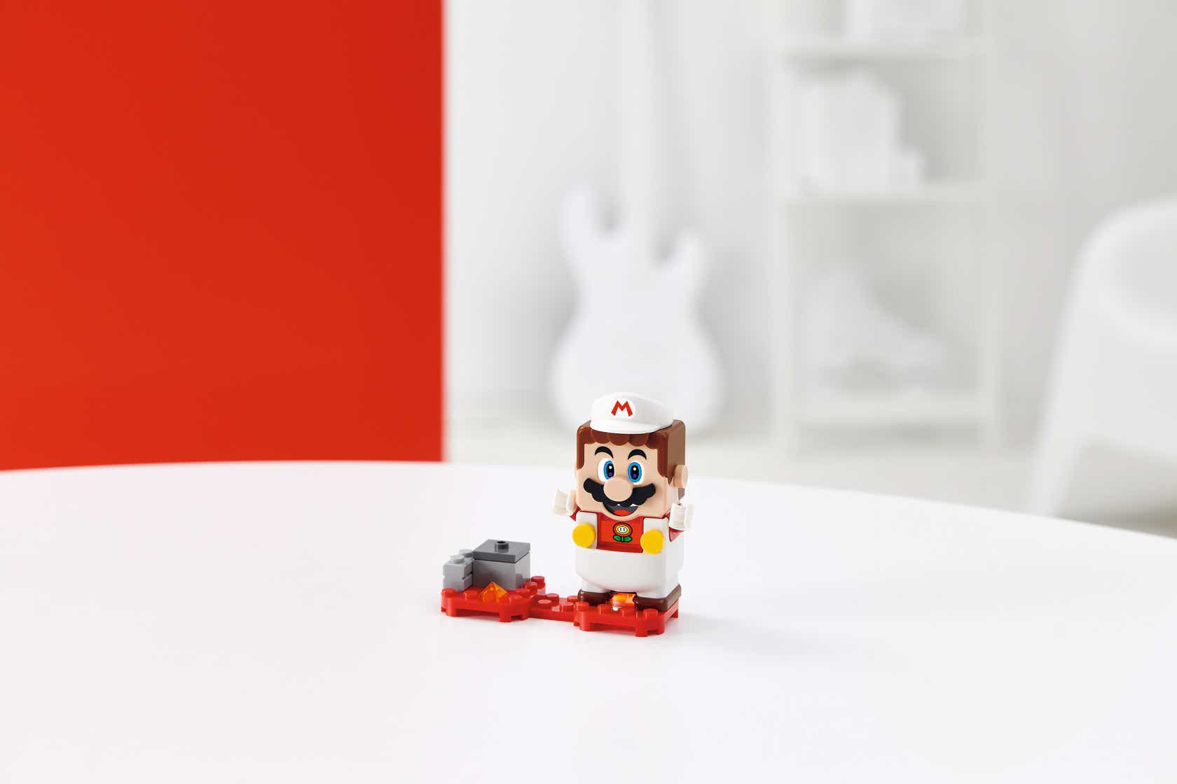 Image of LEGO Super Mario with Fire Mario Power-Up Pack