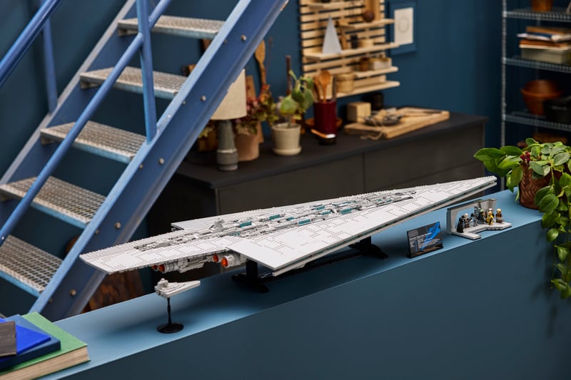 LEGO Star Wars Executor Super Star Destroyer on display