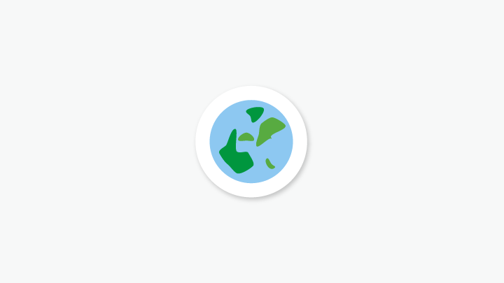 a sticker of the planet