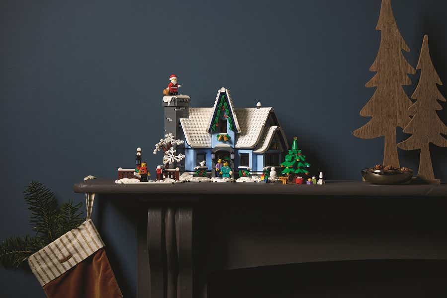 Image lifestyle de l'ensemble La visite du père Noël LEGO®