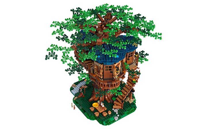Treehouse made from LEGO bricks