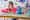 Lifestyle image of a girl looking at the new LEGO KPop Demon Hunters set