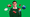 LEGO colleague on green background