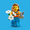 LEGO Minifigure flower artist