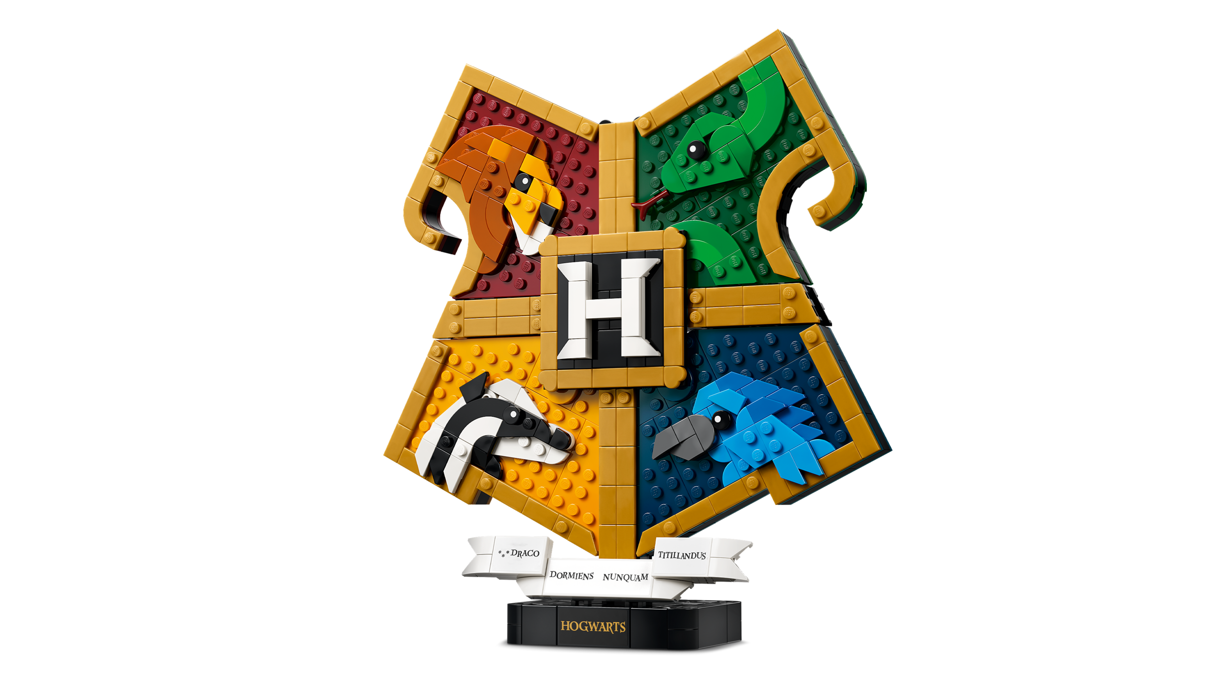 LEGO Le blason des maisons de Poudlard 76462, vue officielle du set