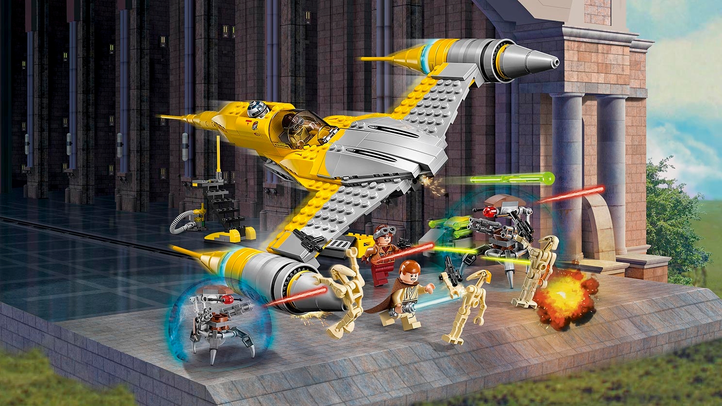 Nuevo 100% Original Lego Star Wars Minifigura Naboo Fighter Pilot Set 75092 