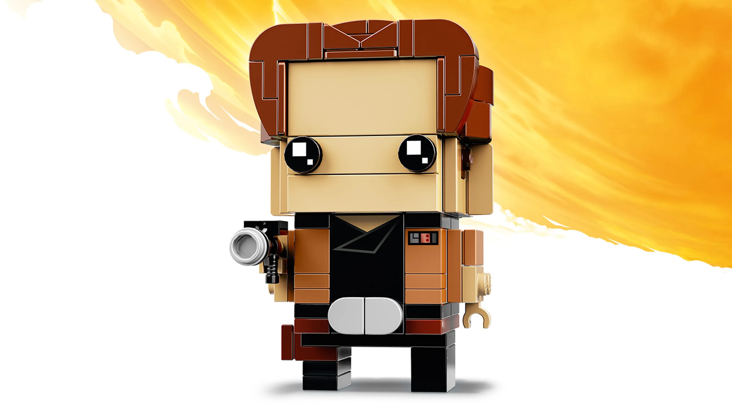 LEGO Brickheadz - 41608 Han Solo - Build a LEGO Brickheadz figure of Han Solo from the Star Wars saga. Check out his iconic brown jacket, utility belt and trusty blaster!