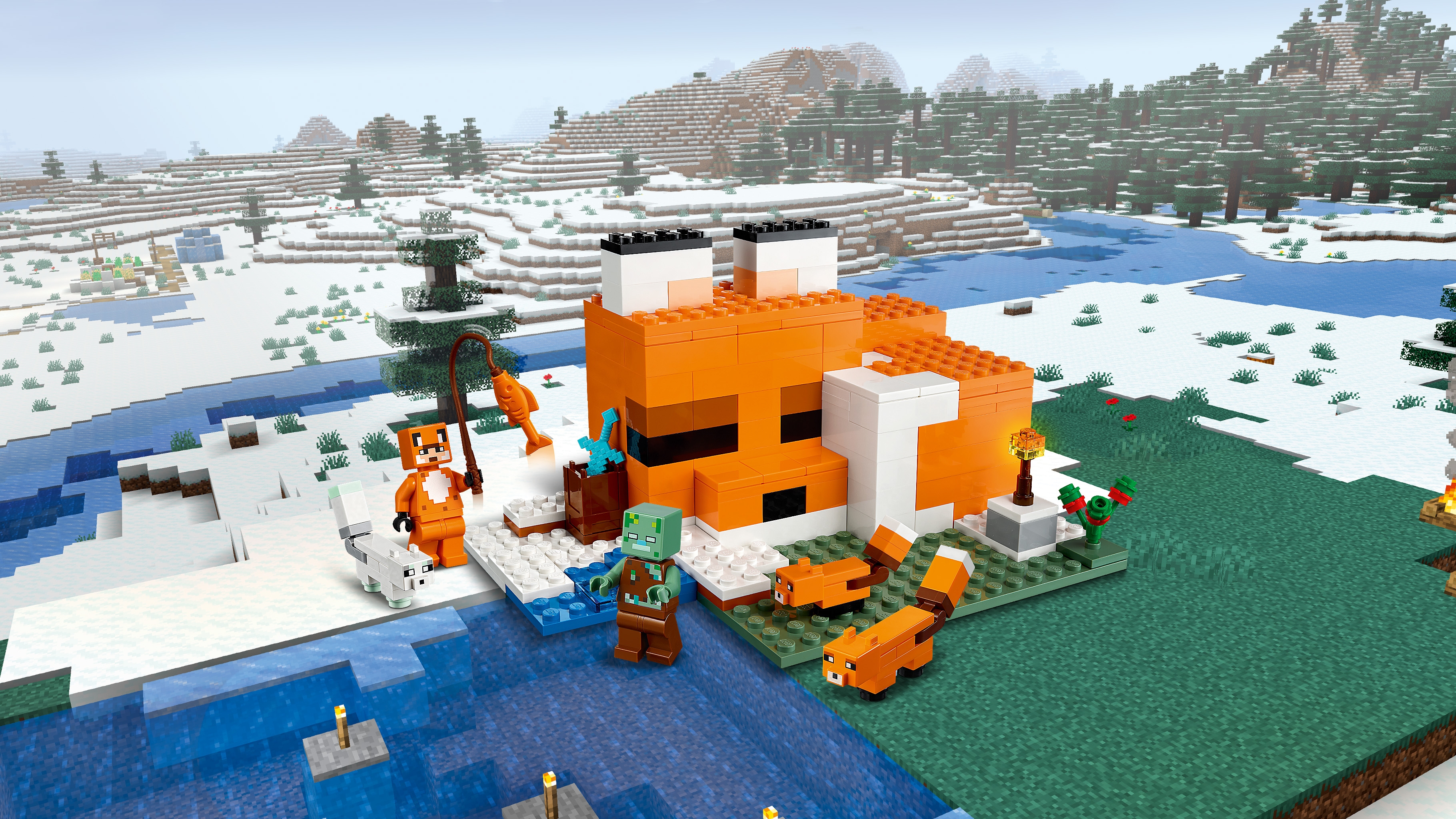The Fox Lodge 21178 - LEGO® Minecraft™ Sets - LEGO.com for kids