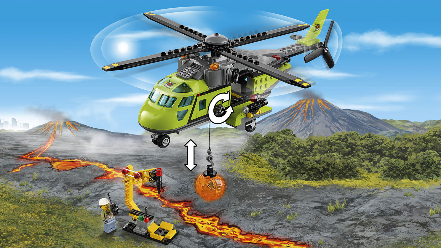 Vulkan – forsyningshelikopter - LEGO® City sæt - LEGO.com for børn
