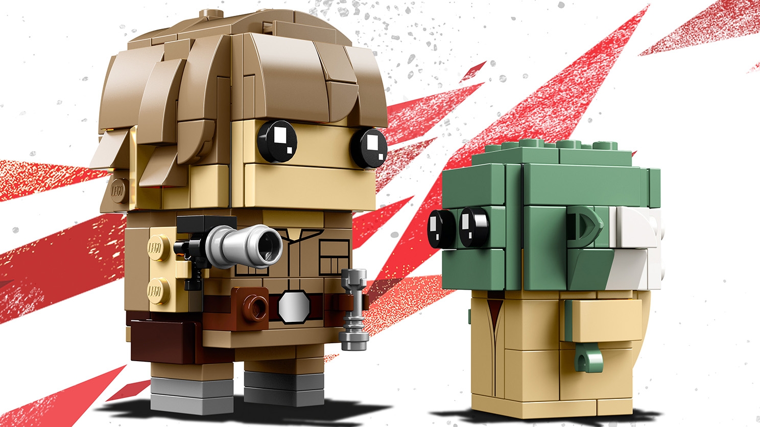 pulgada Simpático Asistente Luke Skywalker™ y Yoda™ 41627 - Sets LEGO® BrickHeadz™ - LEGO.com para niños