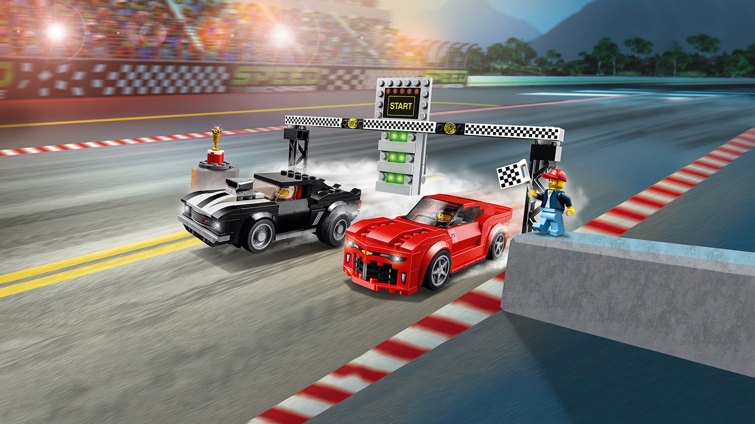 Chevrolet Camaro Drag Race 75874 LEGO® Speed Champions Sets - LEGO.com for kids