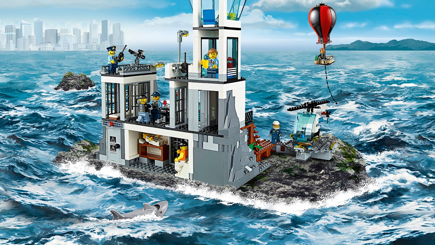 Besluit overal Sta in plaats daarvan op Gevangeniseiland 60130 - LEGO® City sets - LEGO.com voor kinderen