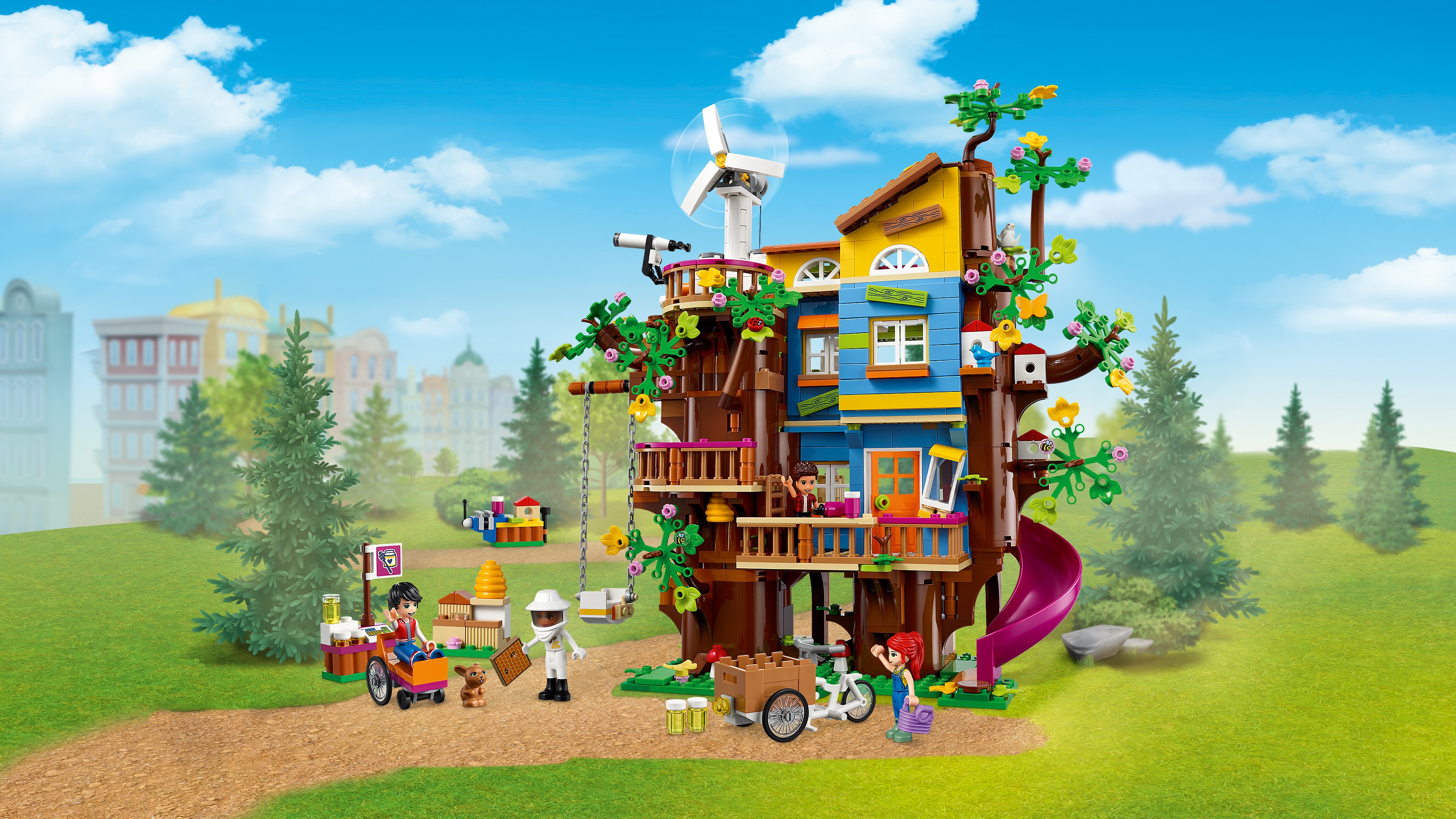 LEGO Friends 41703 Casa sull'Albero dell'Amicizia con Mini Bamboline di Mia  e River, Giochi per Bambini dai 8 Anni in su