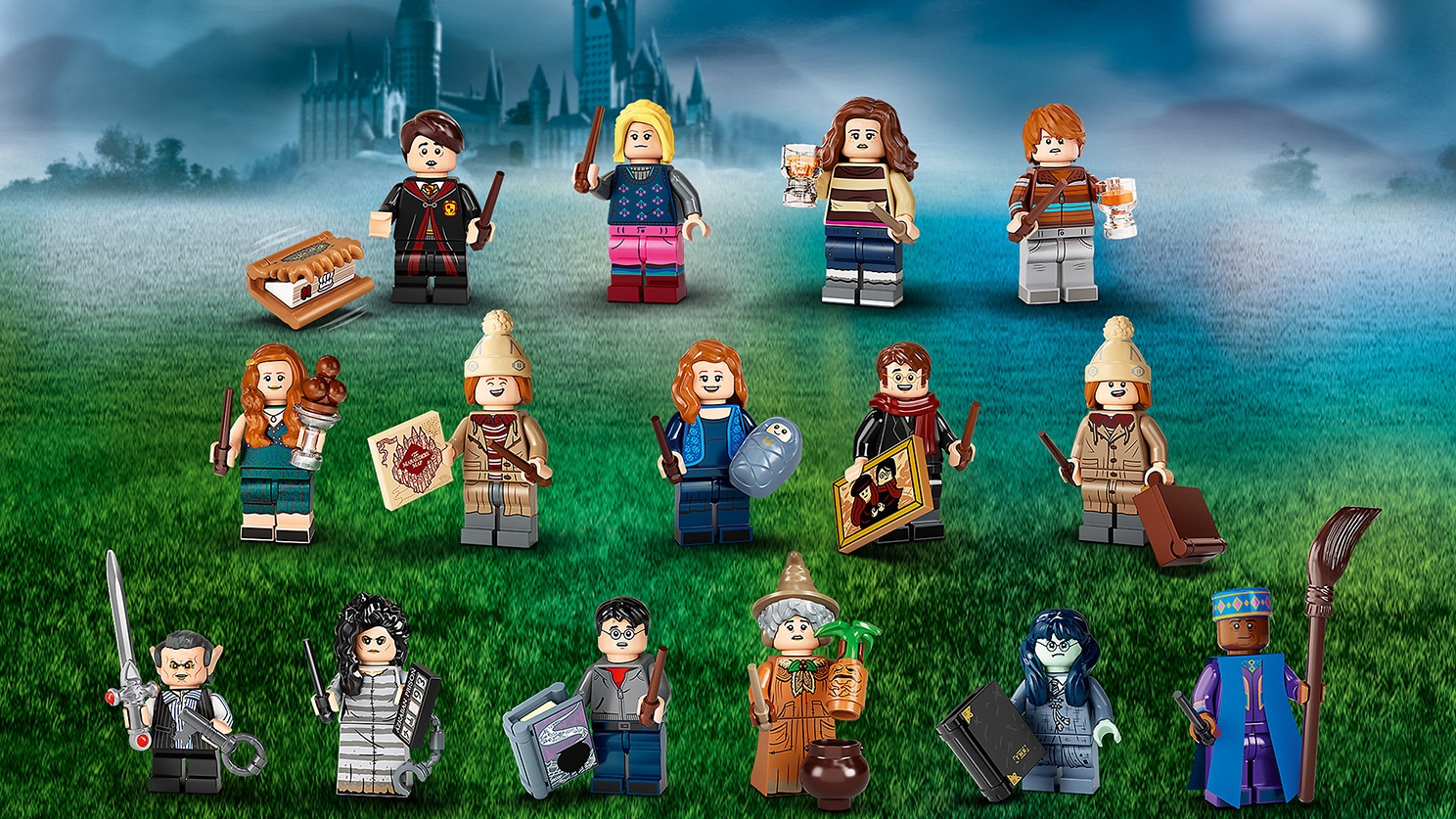 Complete Set of 16 LEGO Harry Potter MINIFIGURE​​S SERIES 2 71028 
