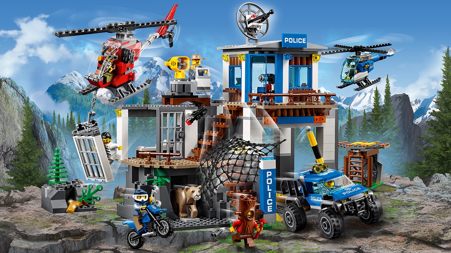 etiqueta Arturo fábrica Montaña: Estación de policía 60174 - Sets LEGO® City - LEGO.com para niños