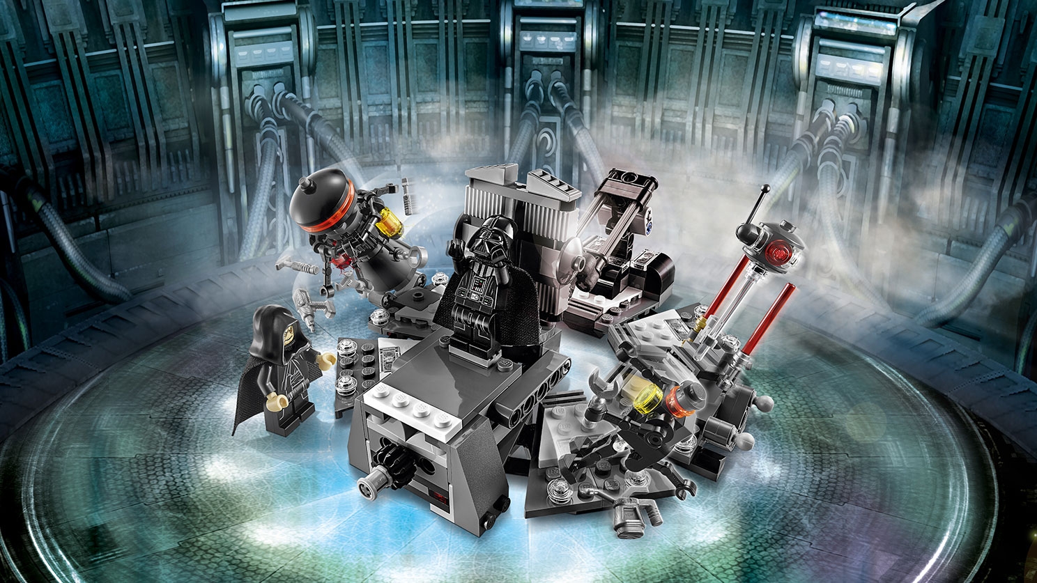 LEGO Star Wars three Droid minifigures from Darth Vader Transformation 75183 