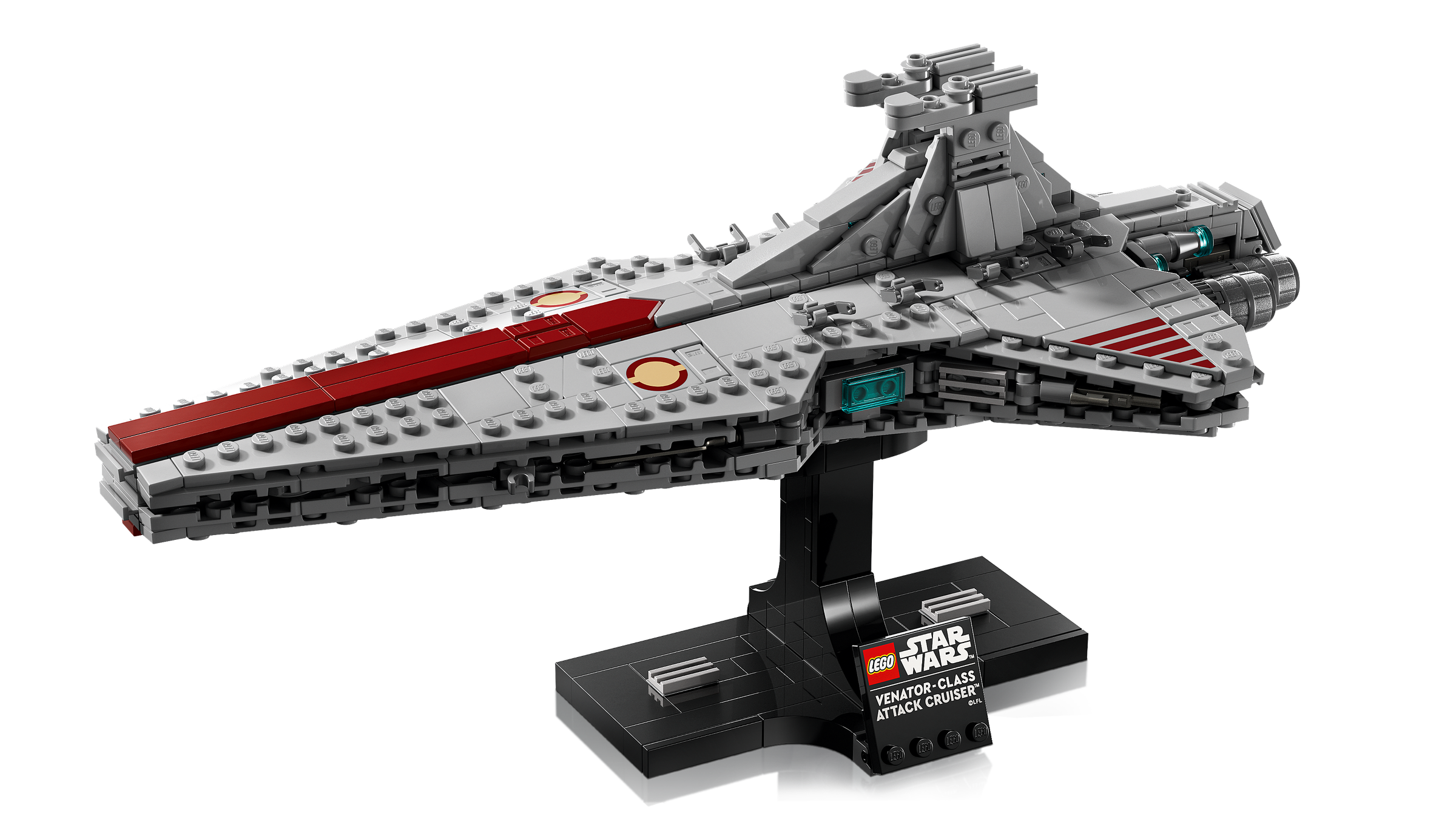 LEGO Le croiseur d’assaut de classe Venator 75441, vue officielle du set