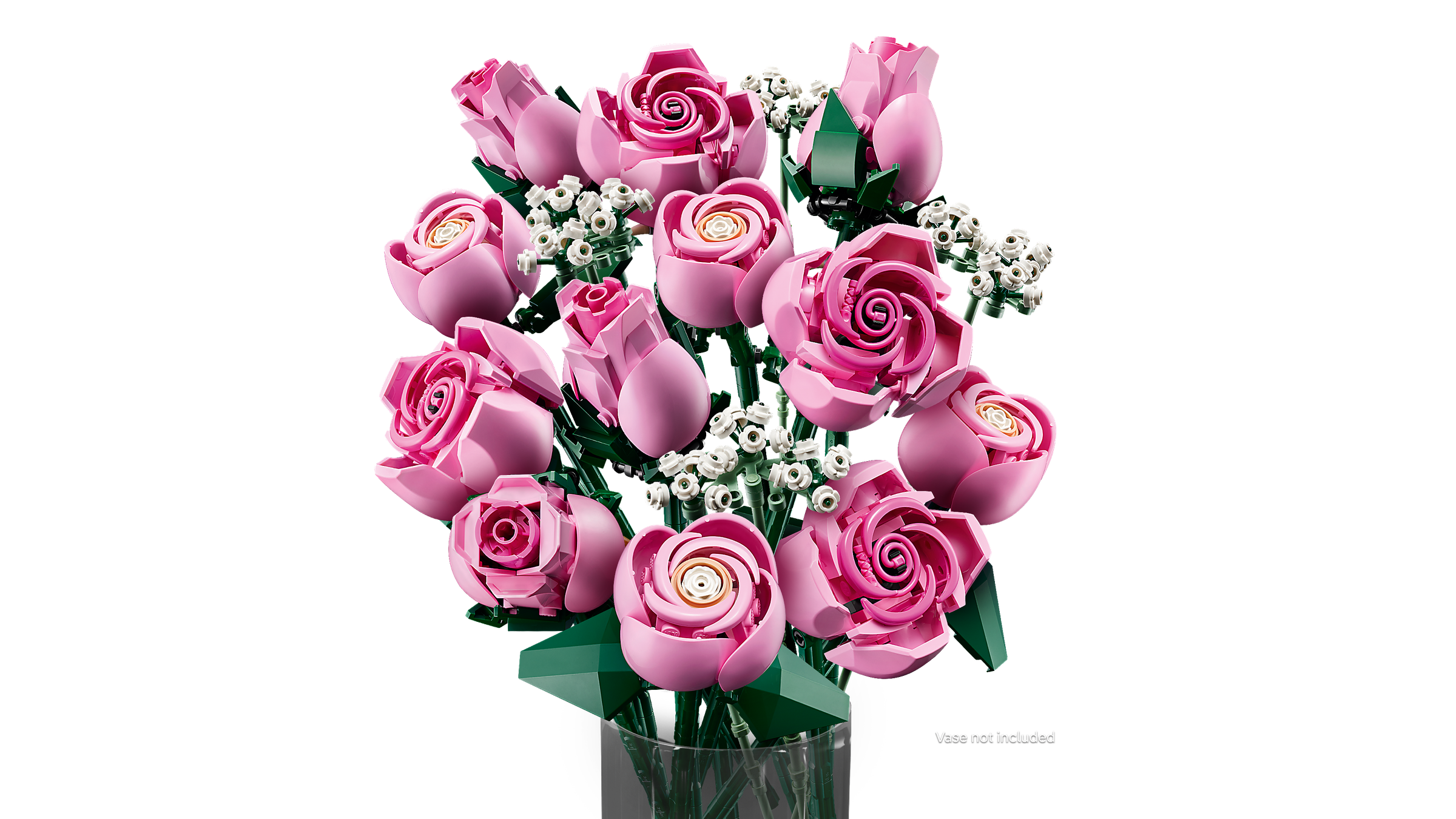 LEGO Bouquet de roses roses 10374, vue officielle du set