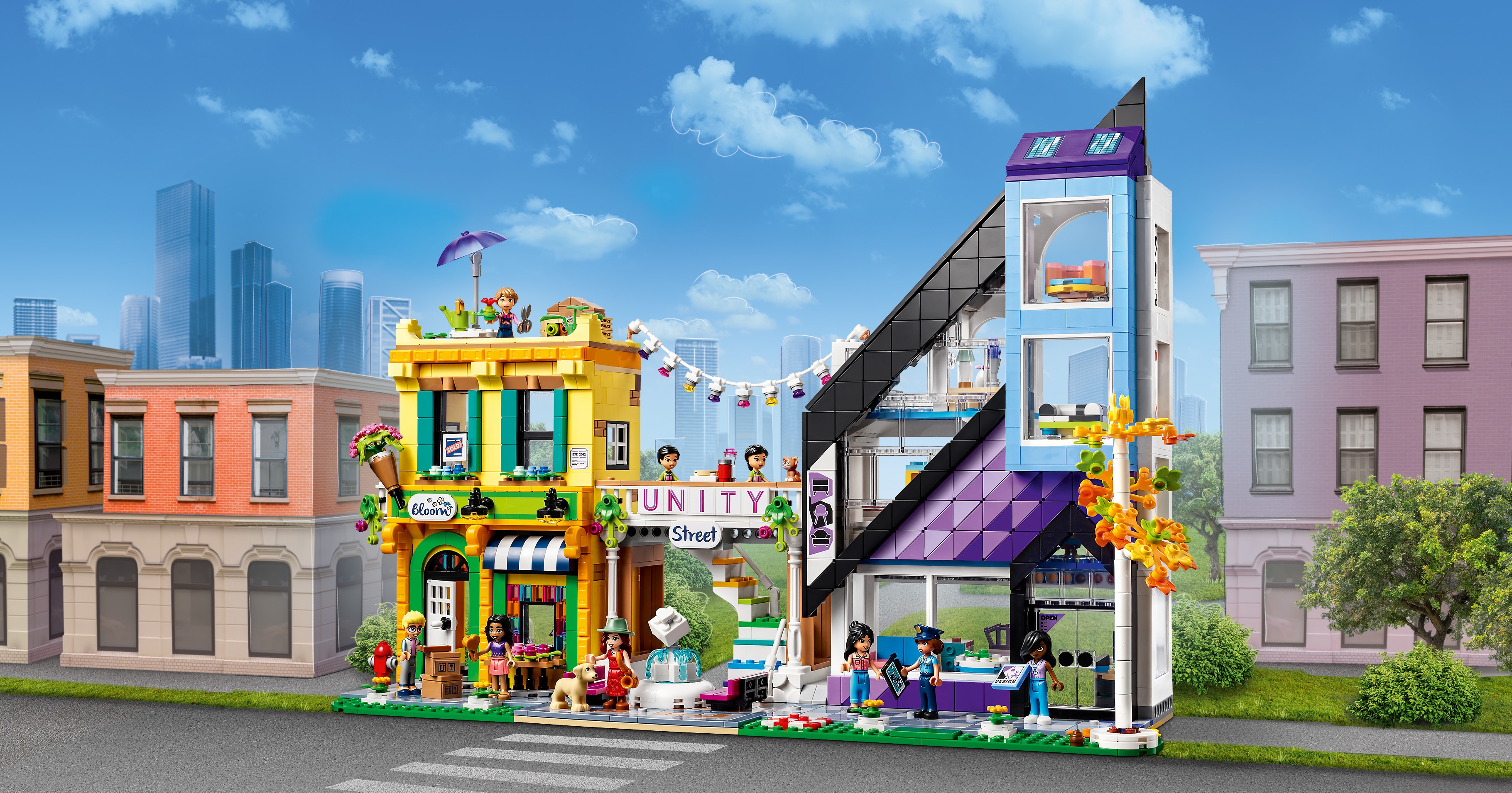 Les boutiques de fleurs et de décoration Lego