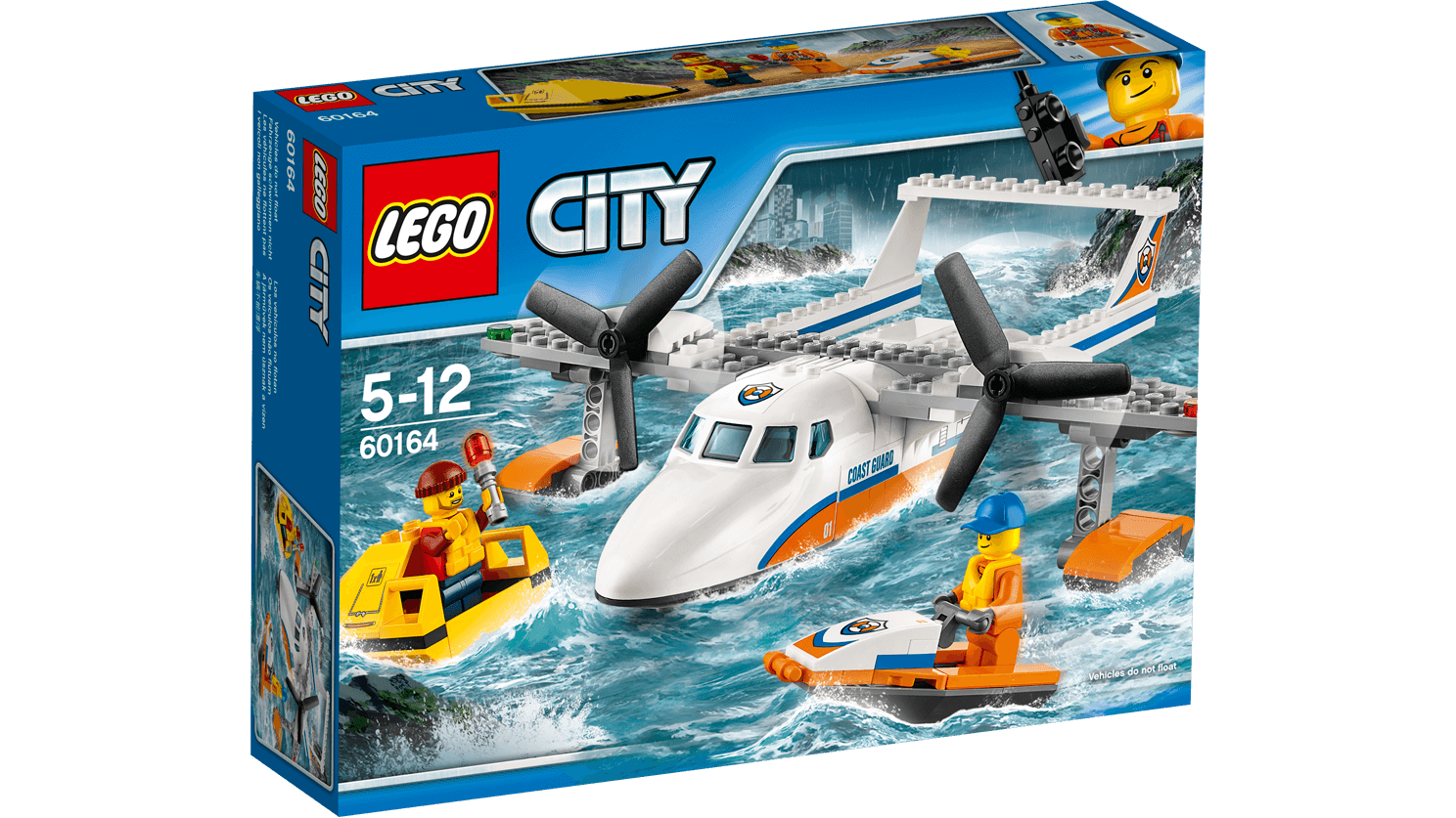 nåde Så hurtigt som en flash kromatisk Sea Rescue Plane 60164 - LEGO® City Sets - LEGO.com for kids
