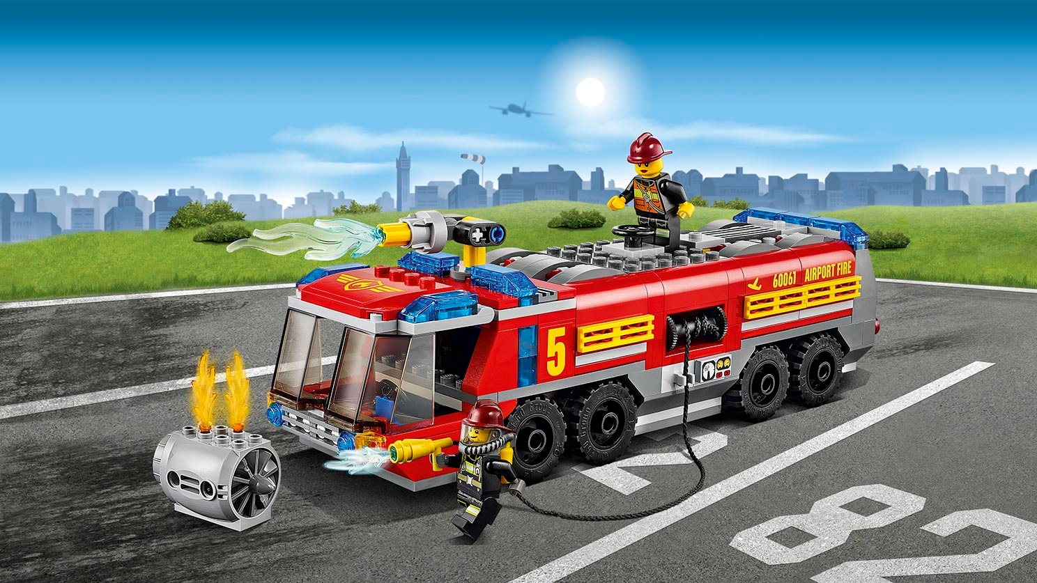 unse bøf Justerbar Airport Fire Truck 60061 - LEGO® City Sets - LEGO.com for kids