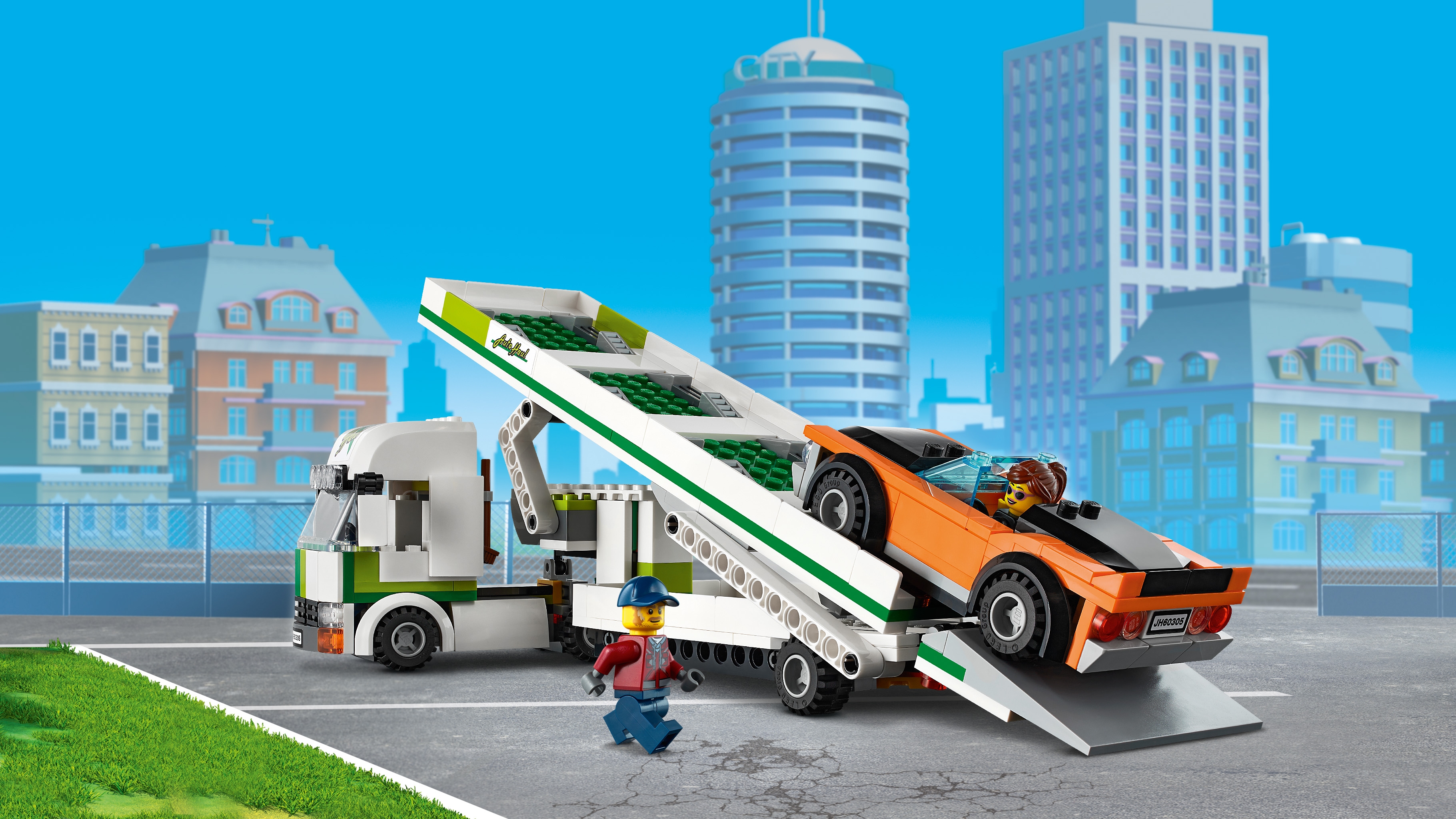 Free Uk Delivery LEGO City Great Vehicles Car Transporter 60305 