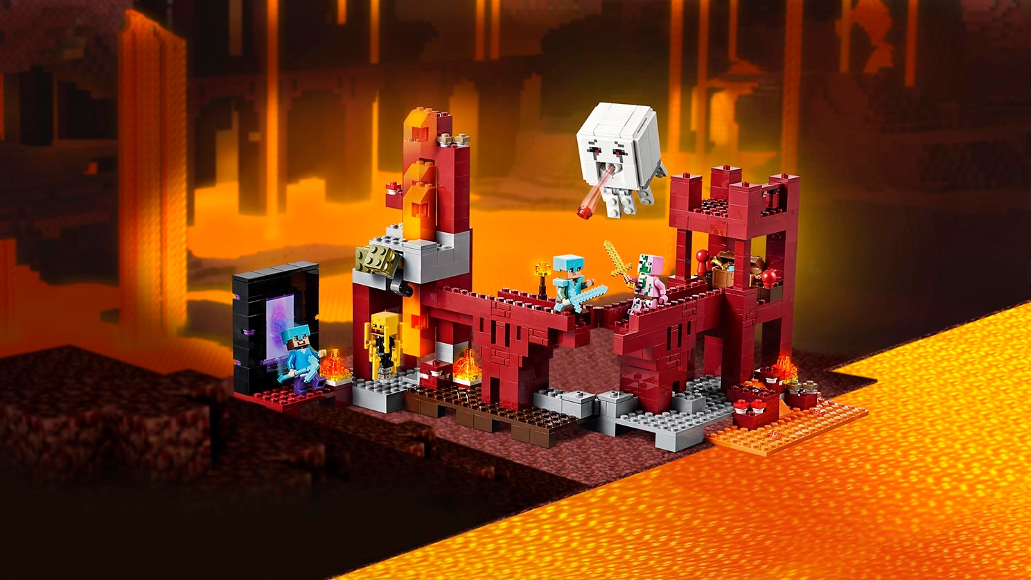 ブランド レゴ 21122 ネザー砦 マインクラフト LEGO Minecraft ですのでパ
