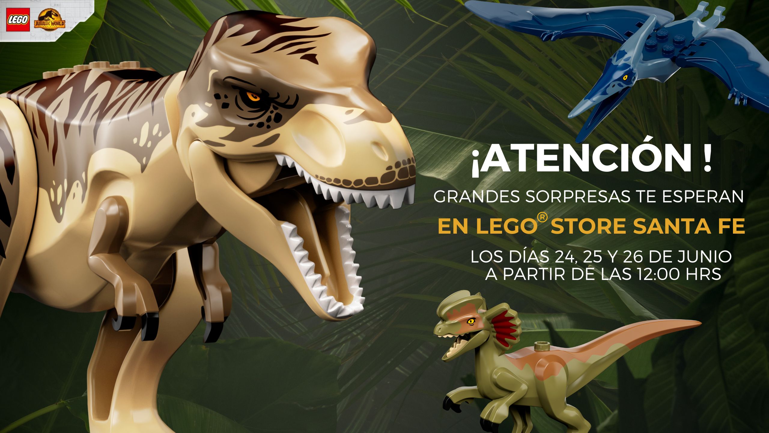 EVENTO: LEGO Jurassic World en Centro Santa Fe  para niños